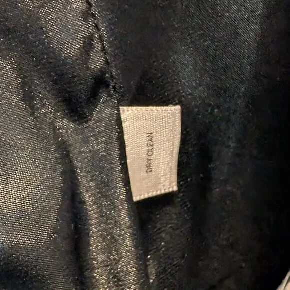 White House Black Market Black Halter Dress Lace Waist Size 4 - Picture 5 of 16